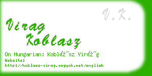 virag koblasz business card